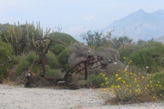 Moppevrak på bergstopp på Naxos